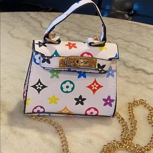 Kids mini fashion bags white and black